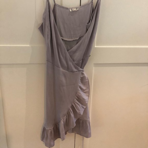 Free People Lilac Wrap Slip Dress - Picture 5 of 6